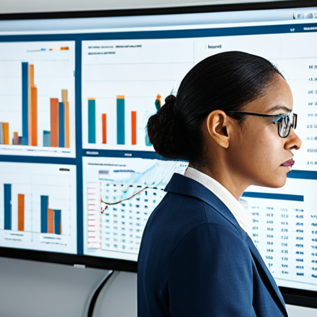 **

"A professional female actuary working in a brightly lit, modern office, reviewing complex data on a large screen. Charts and graphs are visible, showcasing risk analysis and future predictions. She is wearing a modest business suit and glasses, looking focused and confident. Background includes other actuaries collaborating. Safe for work, appropriate content, fully clothed, professional, perfect anatomy, correct proportions, natural pose, high quality, well-formed hands, proper finger count, natural body proportions."

**