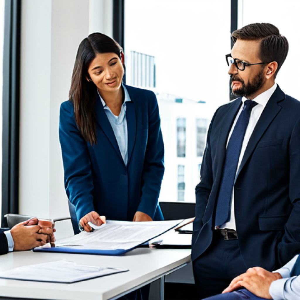 **Image Prompt:** A diverse team of actuaries and reinsurance professionals collaborating in a modern office. They are reviewing risk models and discussing strategies for managing financial exposure. The scene conveys expertise and teamwork. Everyone is fully clothed in professional attire. Safe for work, appropriate content, family-friendly, perfect anatomy, correct proportions, natural pose, high quality.