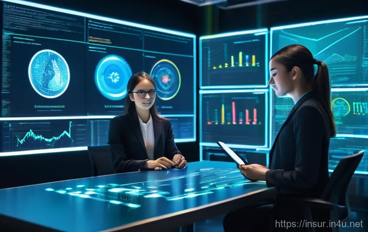 보험계리사와 보험 계약관리 사례 - **Prompt 1: The IFRS17 Actuary at Work**
    A highly detailed, realistic image of a professional ac...