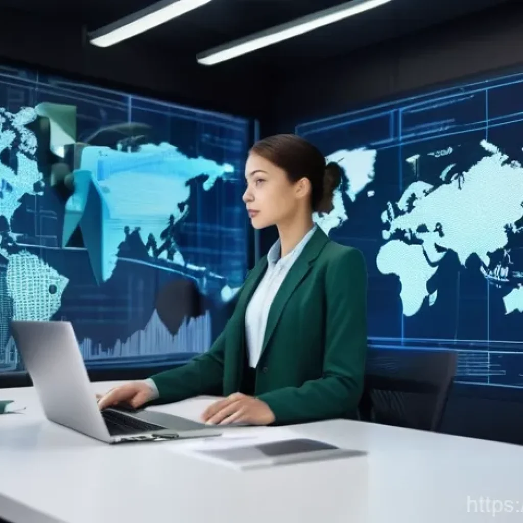 보험계리사와 보험 통합 관리 - **Prompt:** A diverse, confident actuary, either male or female, dressed in a sharp, modern business...
