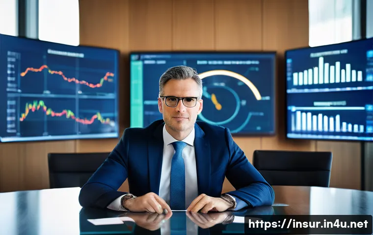 보험계리사와 보험사와의 소통 사례 - **Image Prompt 1: The Visionary Actuary at the Helm of IFRS17**
A highly professional male actua...