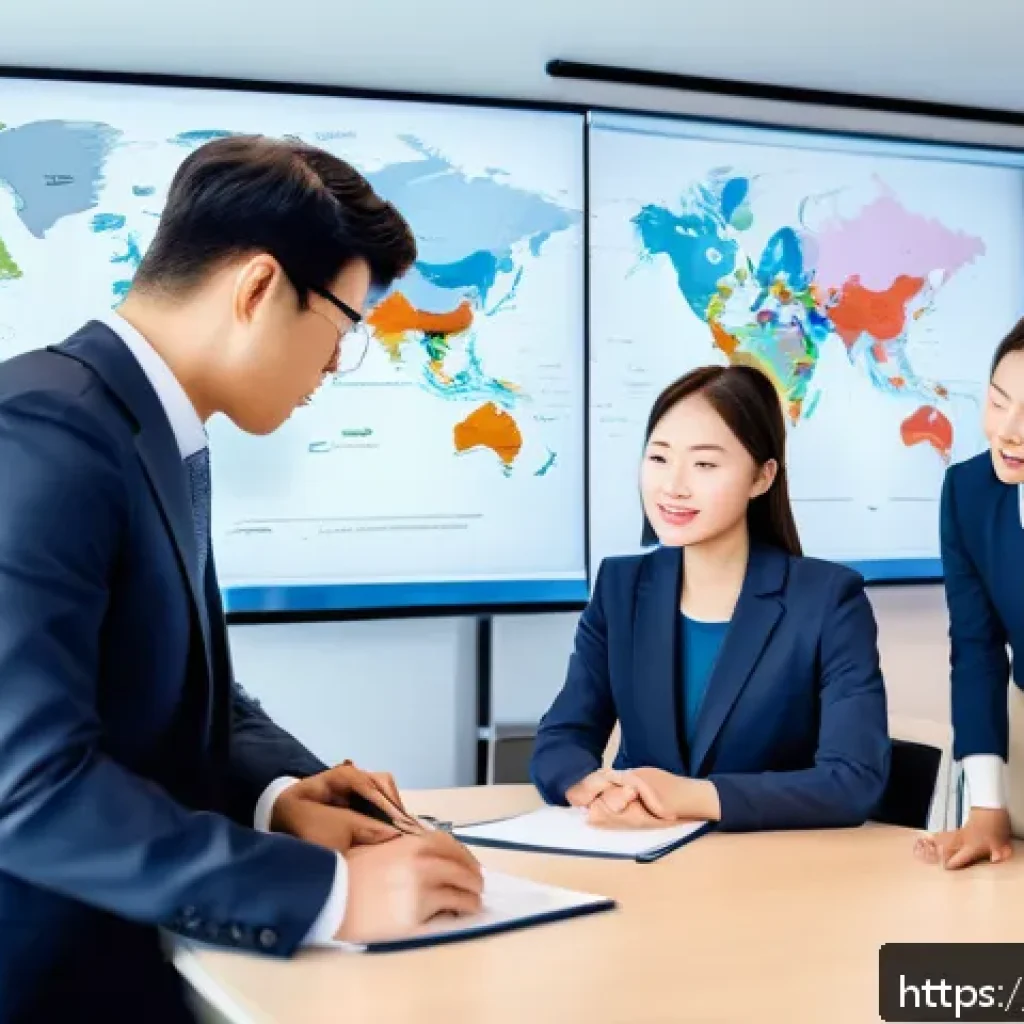 보험계리사와 유럽 시장 접근법 - A modern office scene depicting a diverse team of insurance actuaries in a European setting, analyzi...