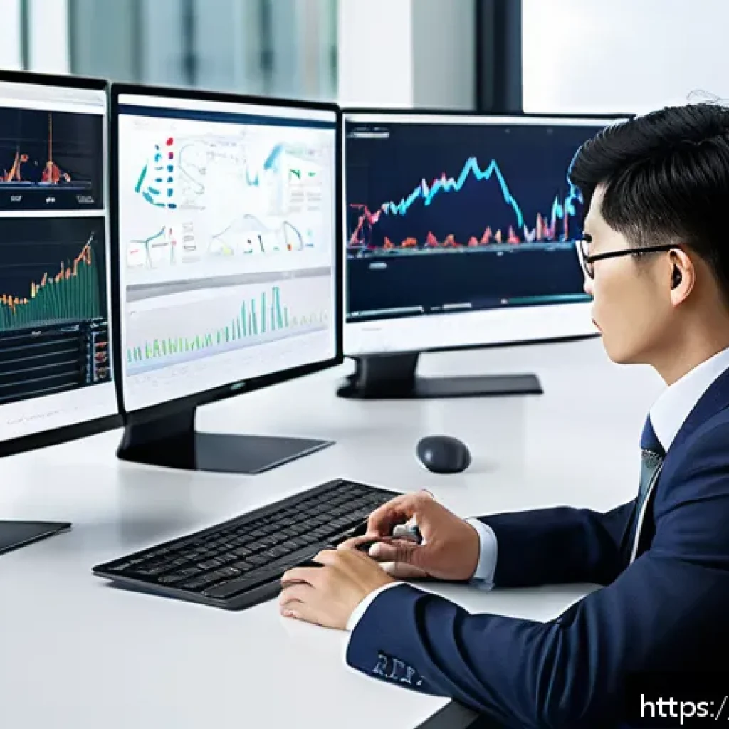 보험계리사 실무 기술 습득법 - A professional insurance actuary at work in a modern office environment, analyzing complex financial...