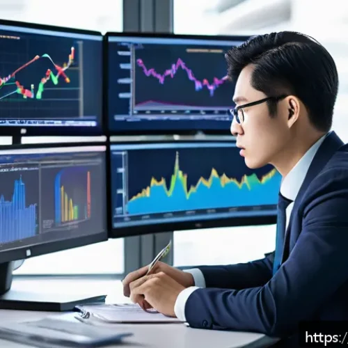 Home 17 보험계리사 윤리 강령 - A professional actuary in a modern office setting, attentively studying complex insurance risk model...